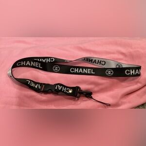 Chanel Custom Made Ribbon Keychain  Lanyard - NEW
